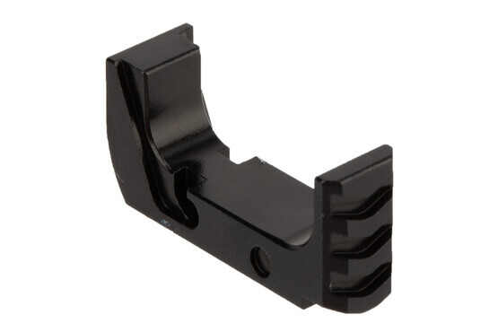 Tyrant Designs Glock 48 Extended Magazine Release features a black anodized finish